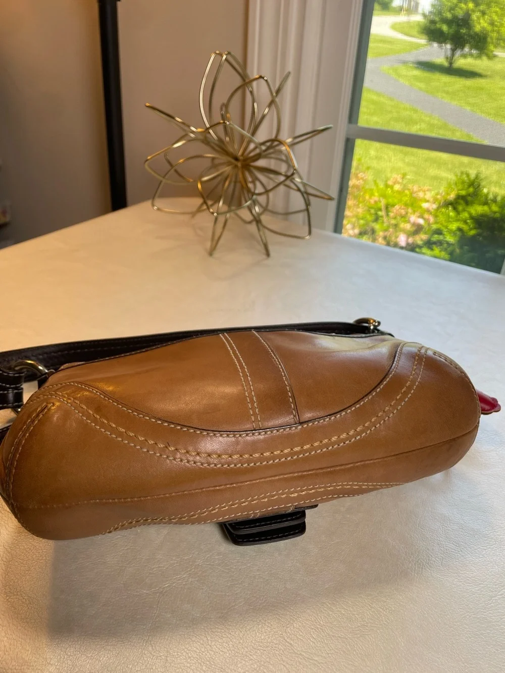 Coach Y2K Brown Duo-Tone Leather Soho  Shoulder Bag 🍓 🍫- F10909